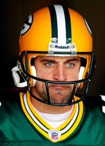 Green Bay Packers quarterback Aaron Rodgers.
