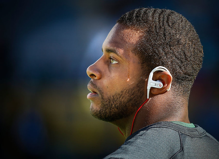 Green Bay Packers wide receiver Randall Cobb during warmups.