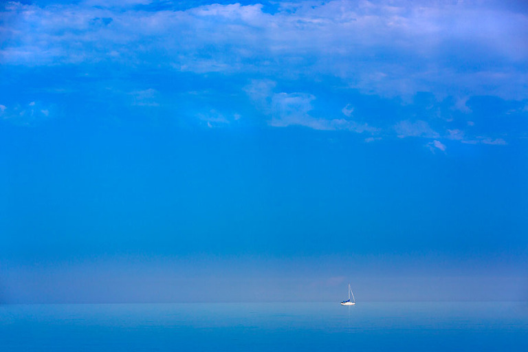 Sailing on Lake Michigan near Manitowoc, Wisconsin. Photo by Mike Roemer