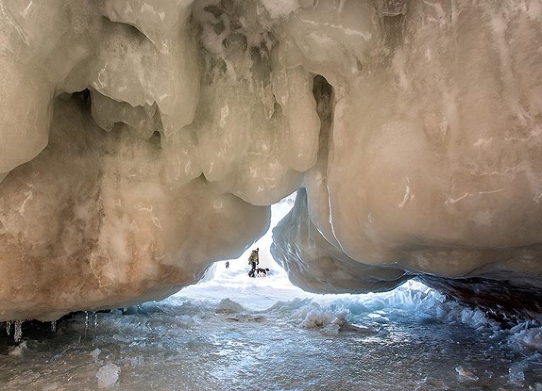 Apostle Islands Ice Caves on Lake Superior.